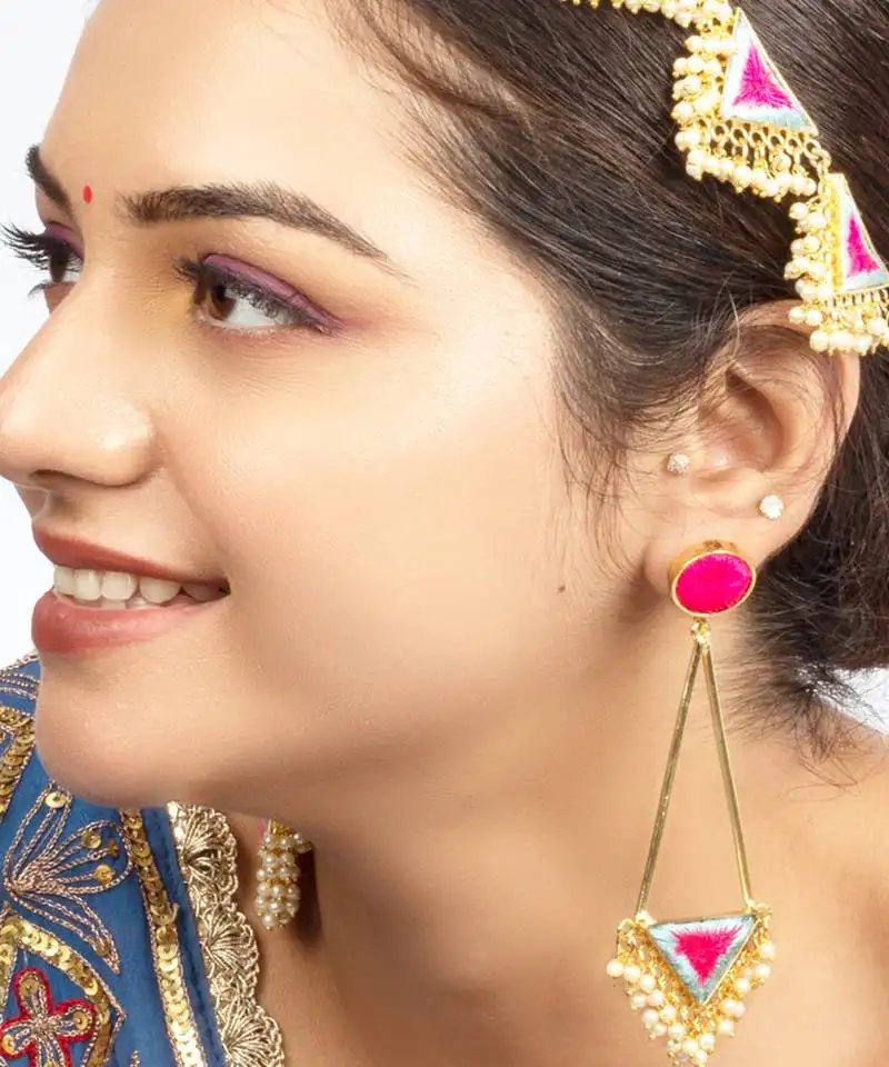 Twilight bloom dangler earrings