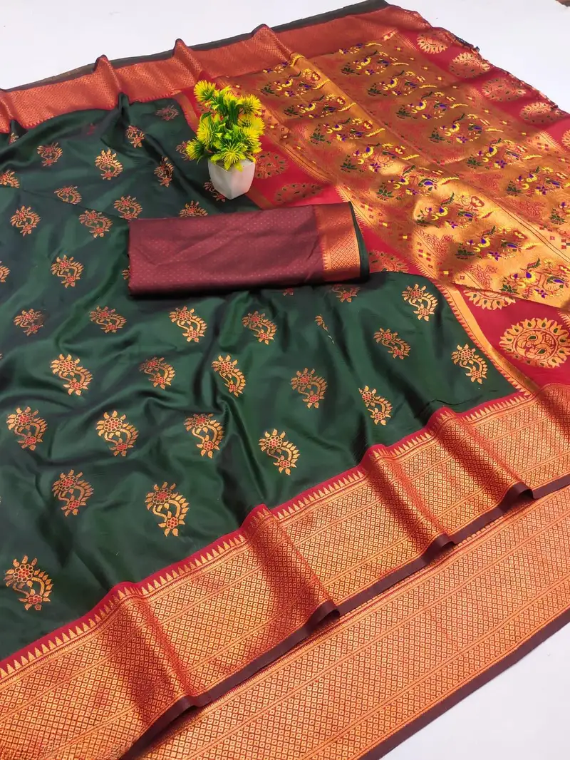 Men set of 10 floral design red artificial stones and beads thread rakhi combo