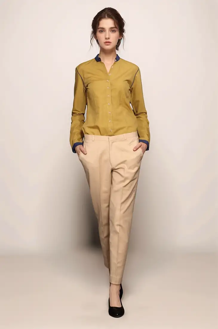 Beige-formal-trouser