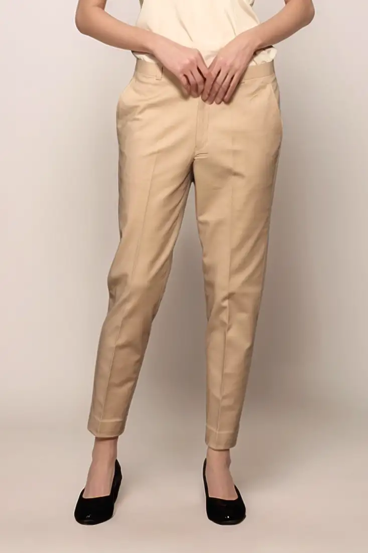 Beige classy trouser