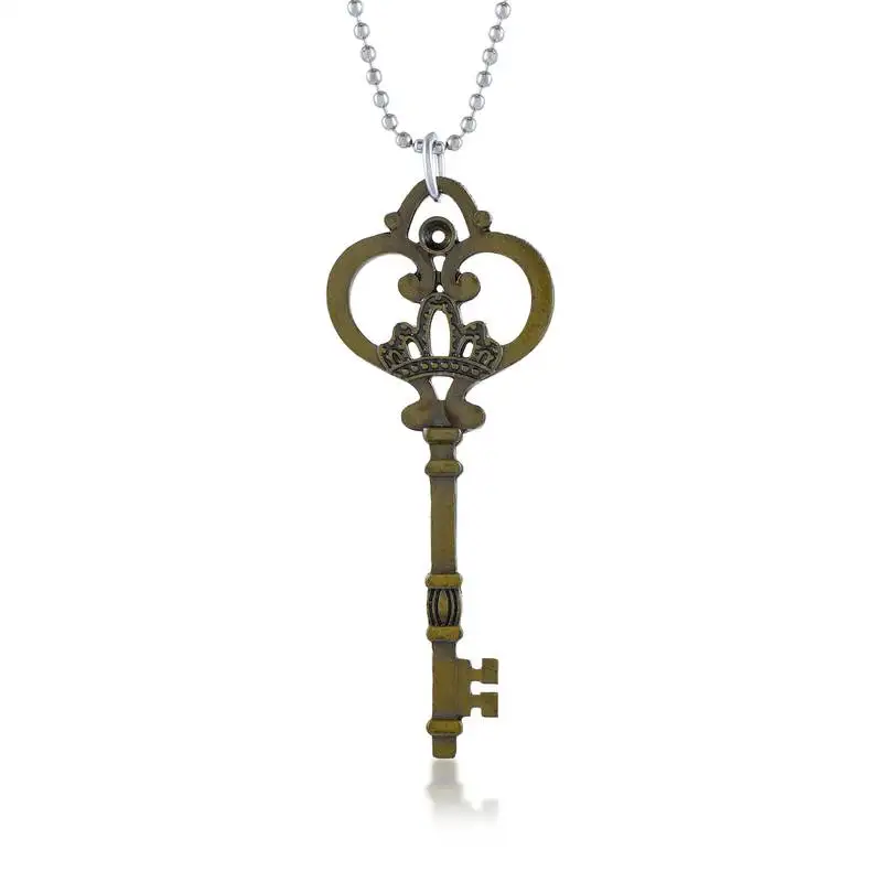 Brass grey coloured key shape pendant free size