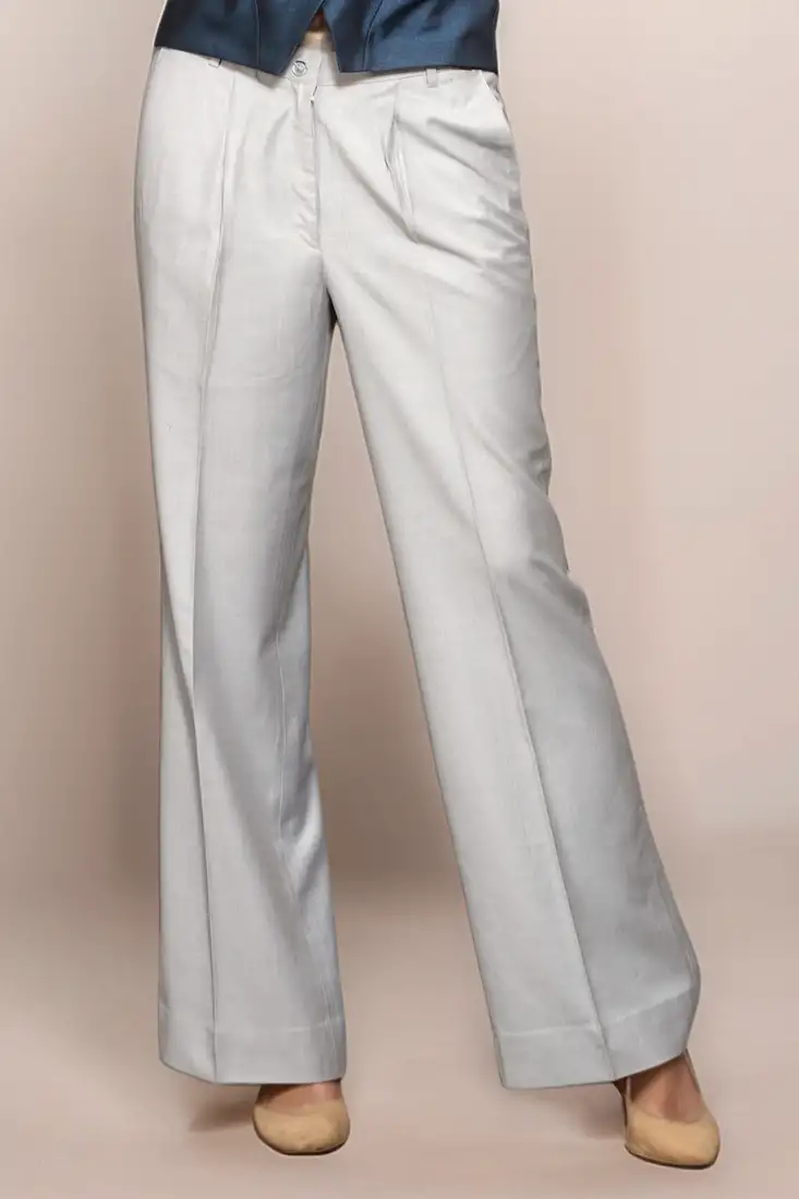 Women's light pink organza embroidered unstitched dress material