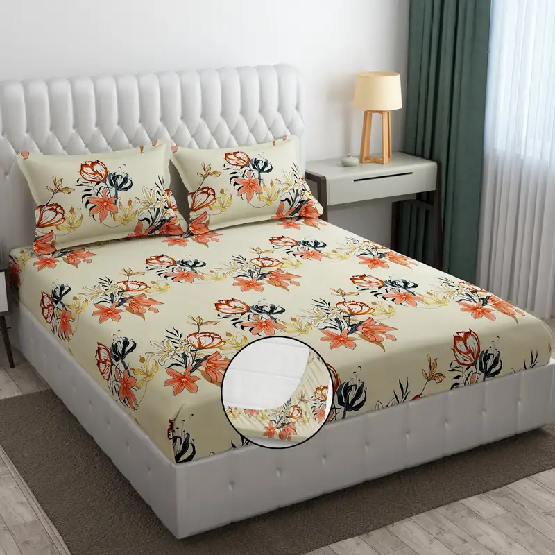 Peach organza handwork unstitched dress material