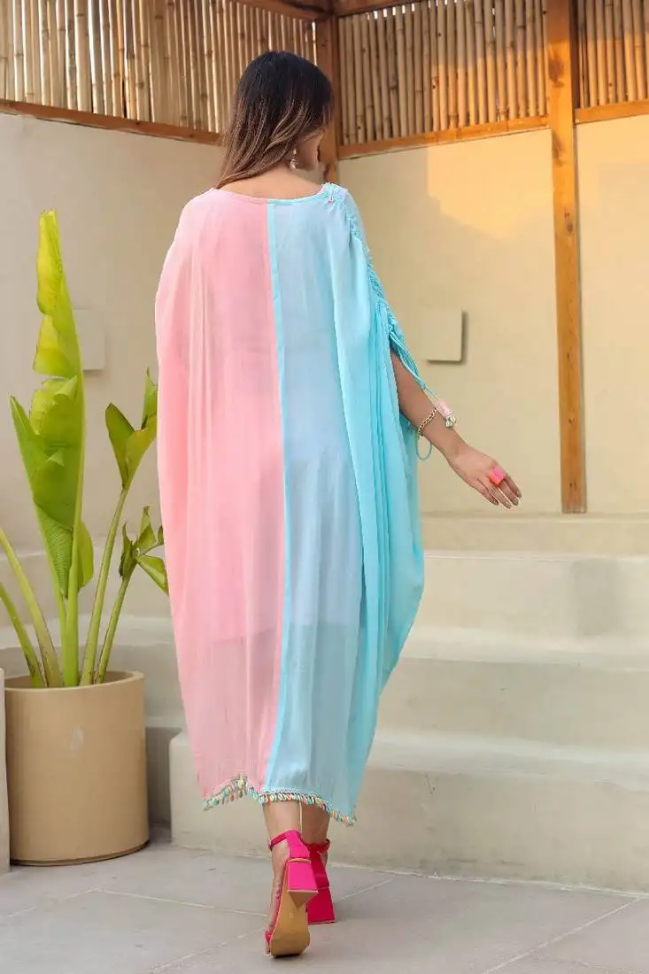 Half and half kaftaan dress