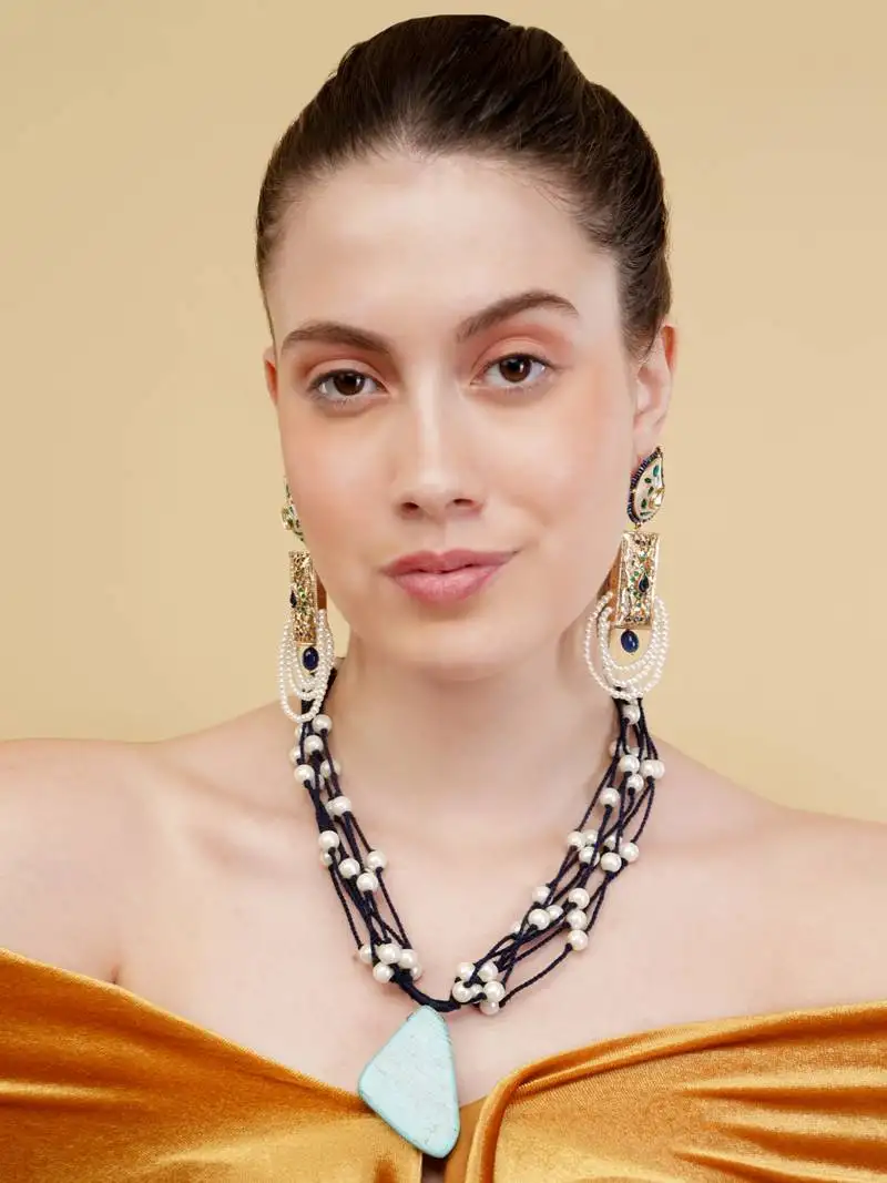 Neelam drop earrings