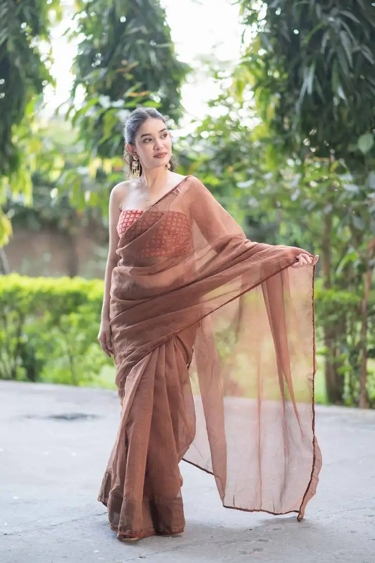 Cheeku lush kota doria saree