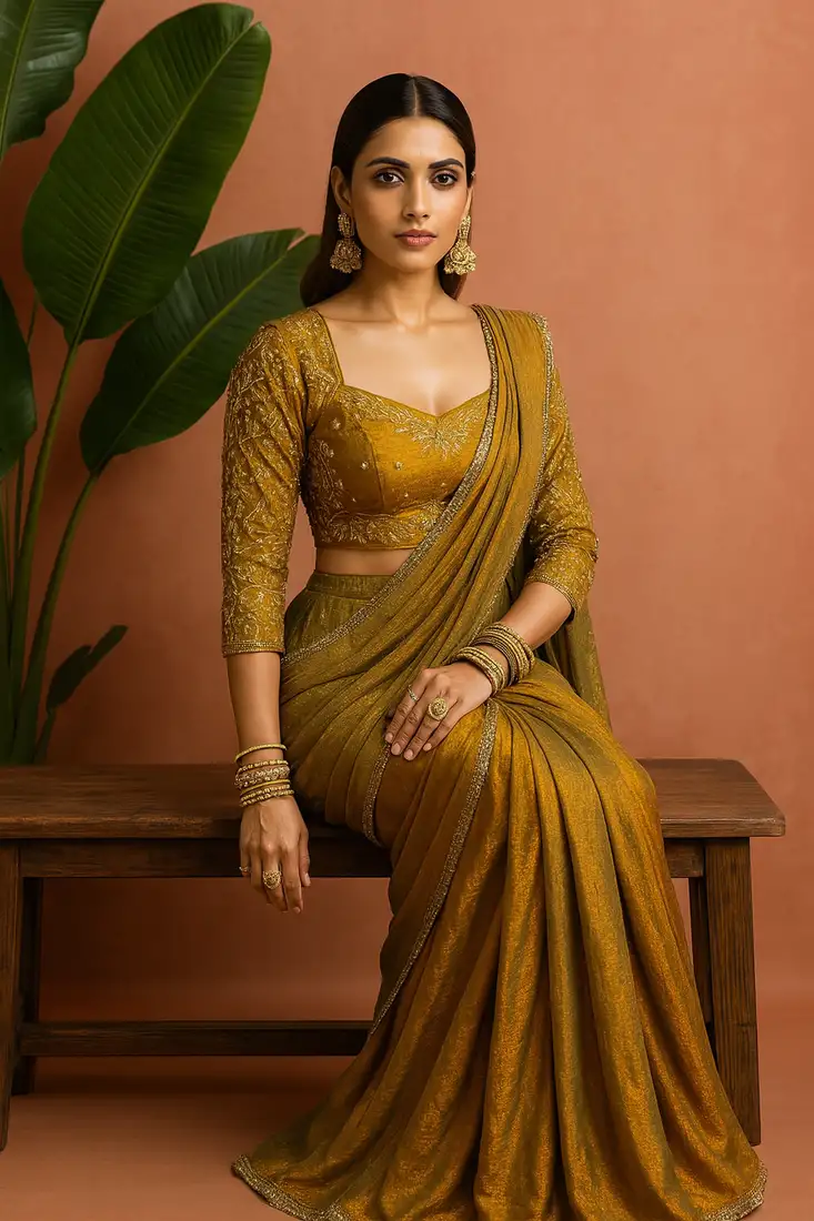 White chinon with embroidery sequence work chinon gowns semi stitched