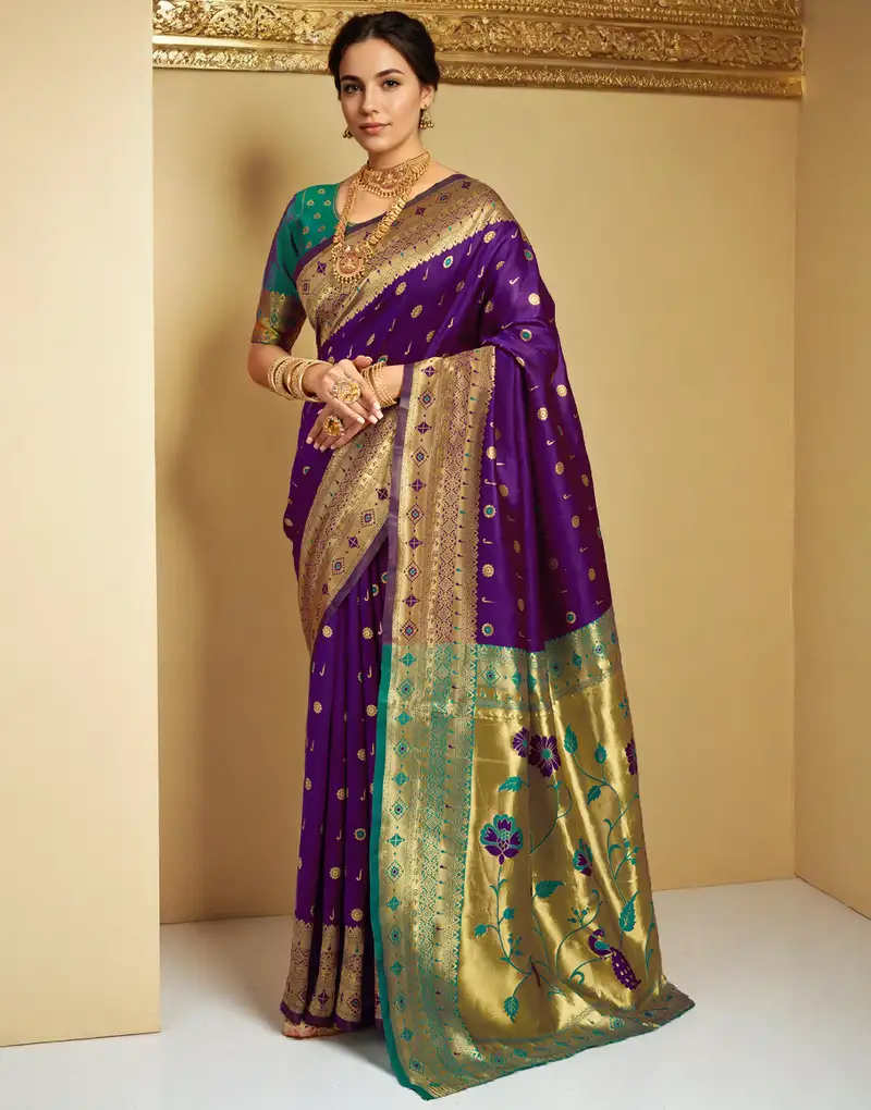 Grey chiffon swaroski work work saree with unstitched blouse piece
