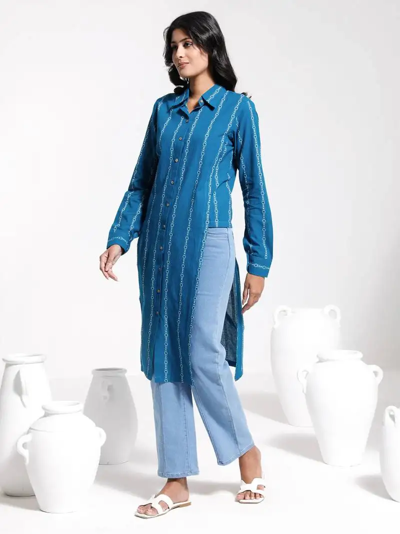 Women's blue kurta