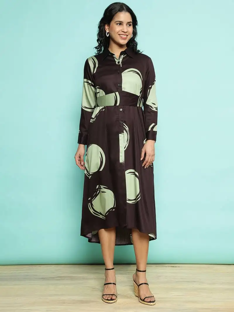 Senorita maroon modal printed top , full sleeve