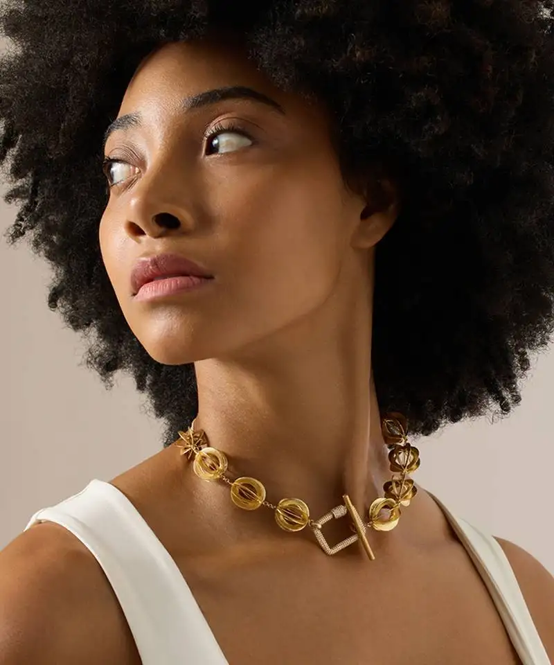 Gold kireth necklace