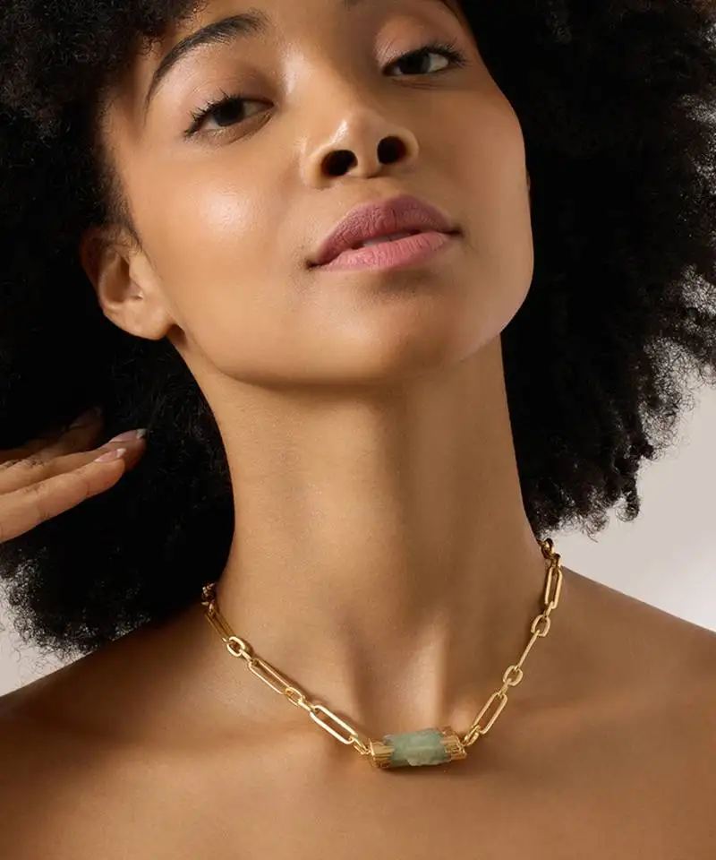 Green ozara necklace