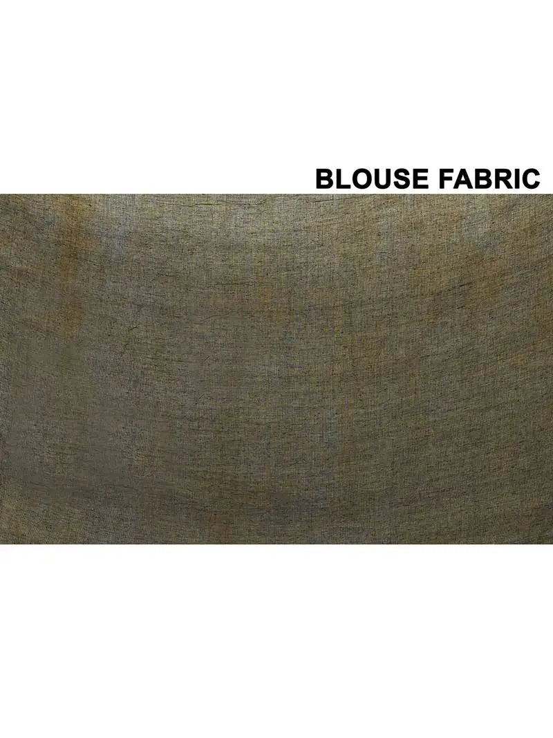 Black sequin work soft pure cotton saree with blouse piece