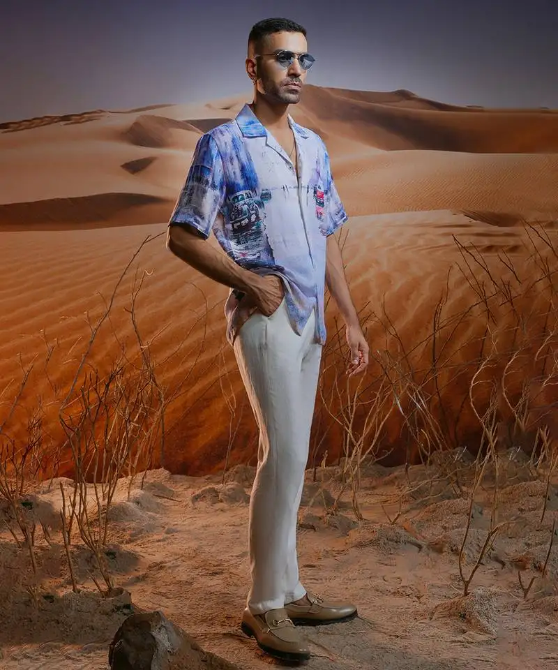 Mayfair moments linen cuban shirt