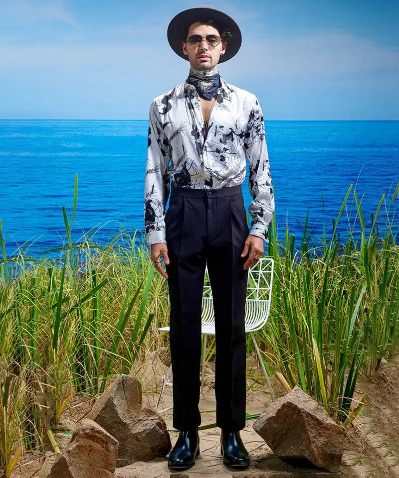 Eclipse whisper habutai silk shirt