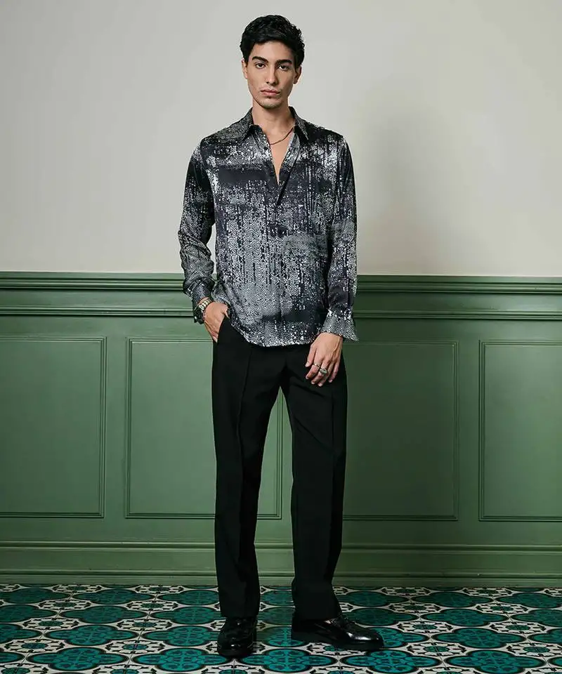 Eclipse harmony habutai silk shirt