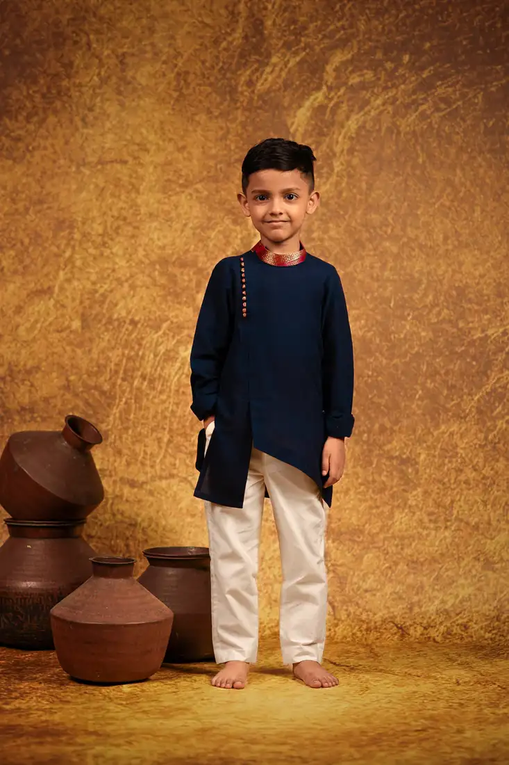 Blue evil eye artificial beads set of 2 bhaiya bhabhi rakhi combo