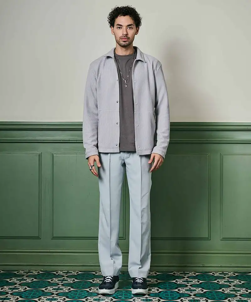 Light grey textured knit jacket