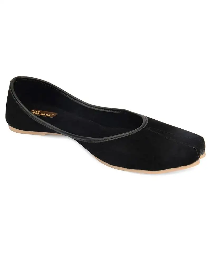 Basic suede black flats