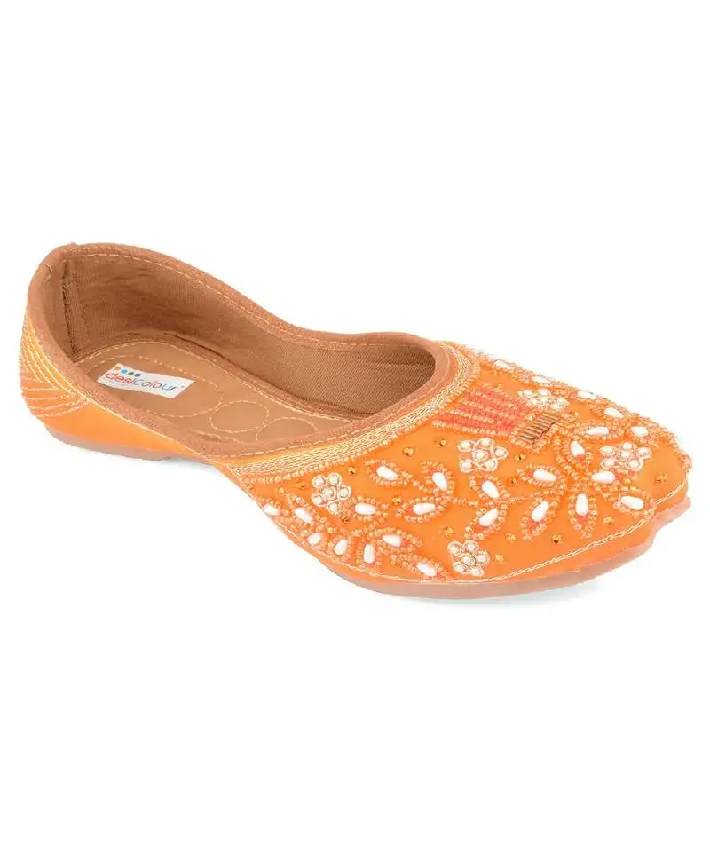 Orange pearl flats