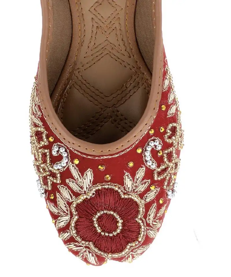 Marron velvet wedding 5 flats