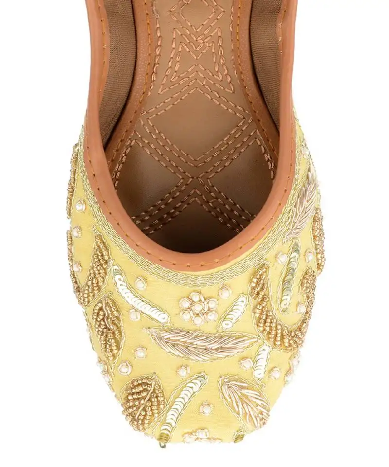 Gold dabka flats