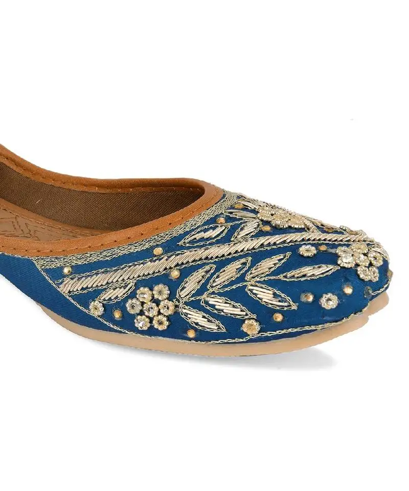 Teal dabka flats