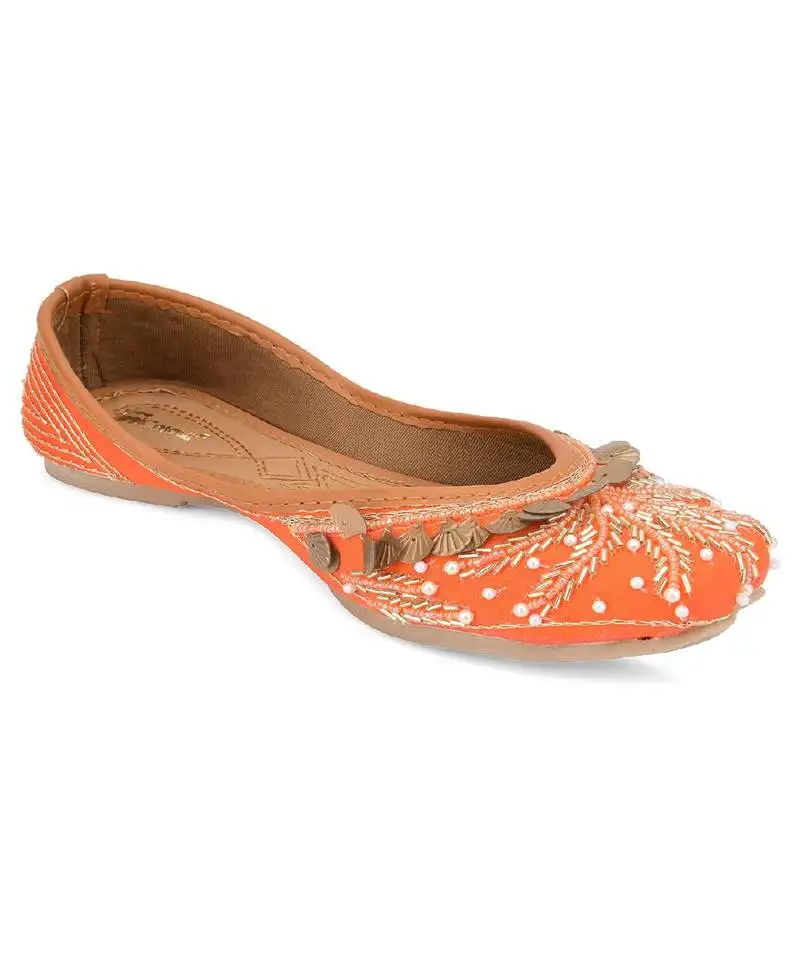 Orange copper drop flats