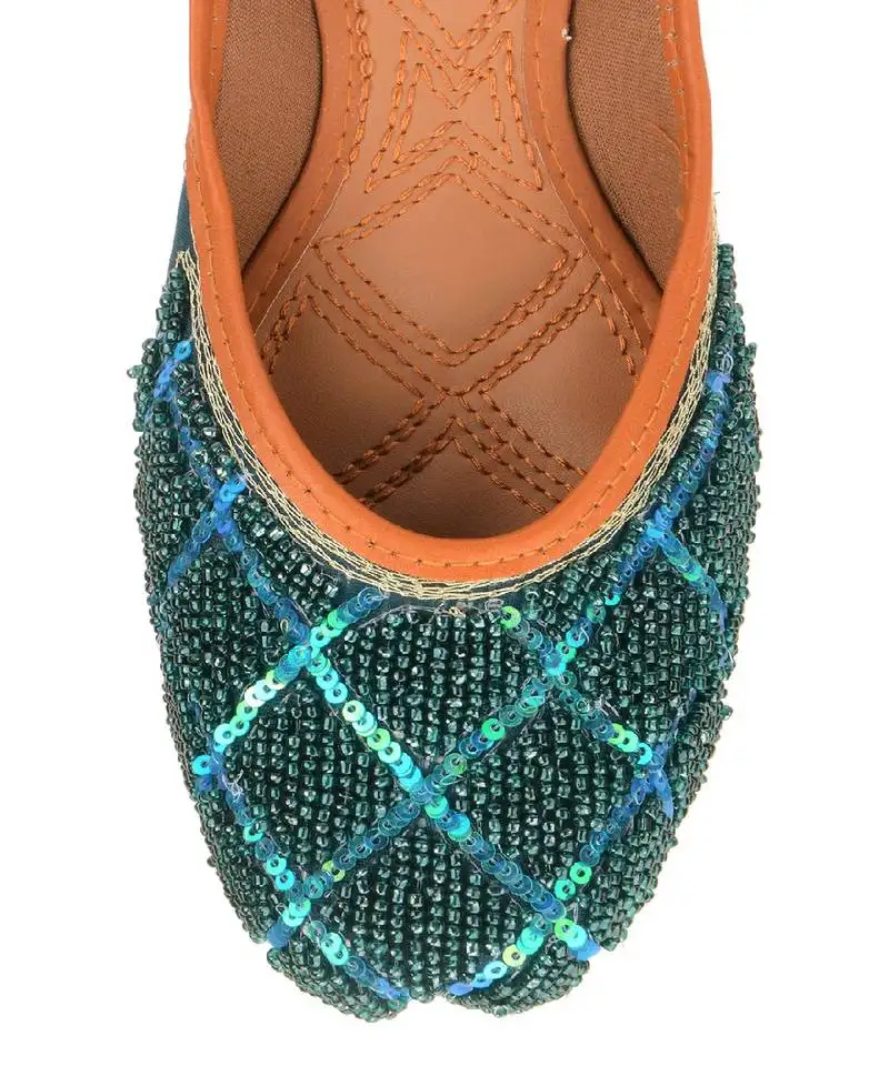 Teal pearl flats