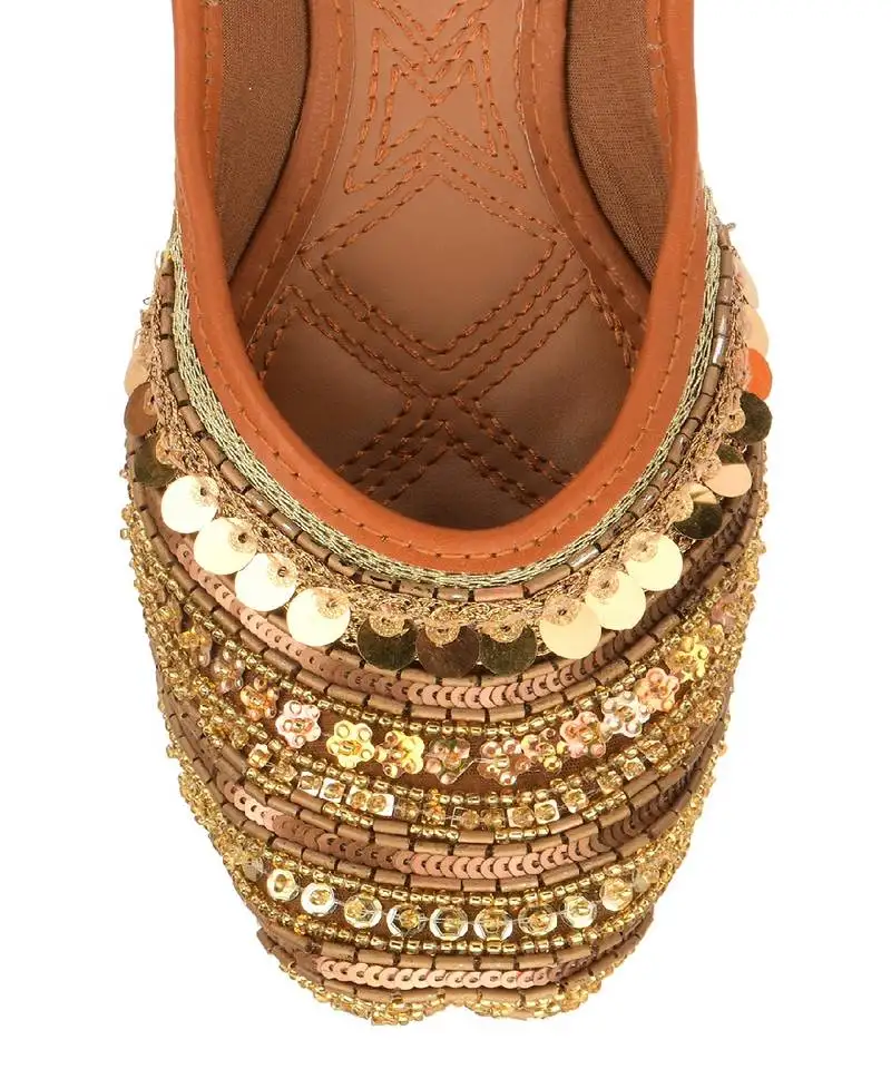 Copper dabka flats