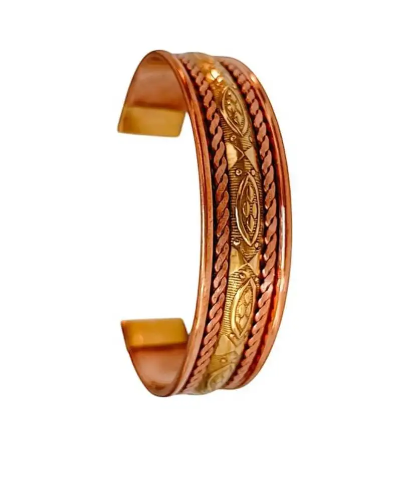 Copper adjustable bangle bracelets kada for men and women copper kada spiritual gorgeous collection ideal gift