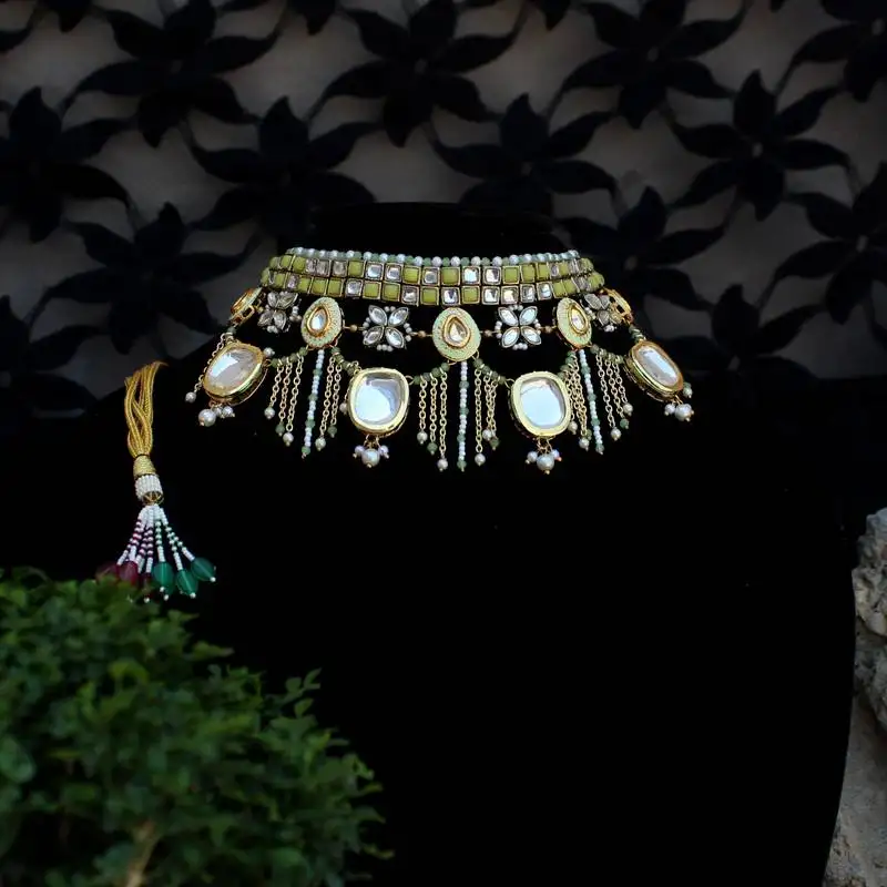 Minty winty necklace