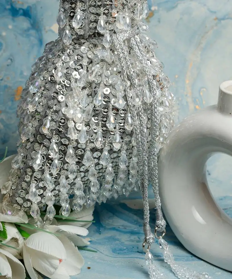 Silver pristine crystalline pure illusion nayaab by sonia