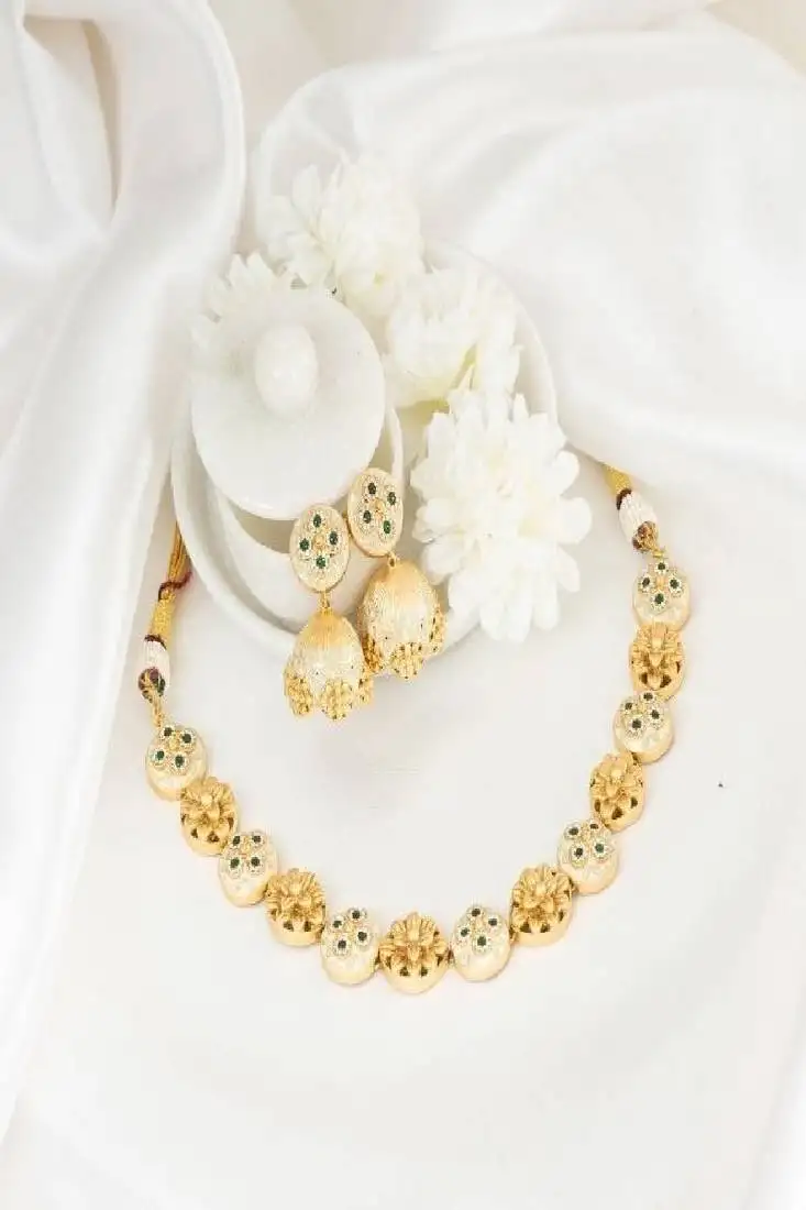 Waniya meenakari necklace