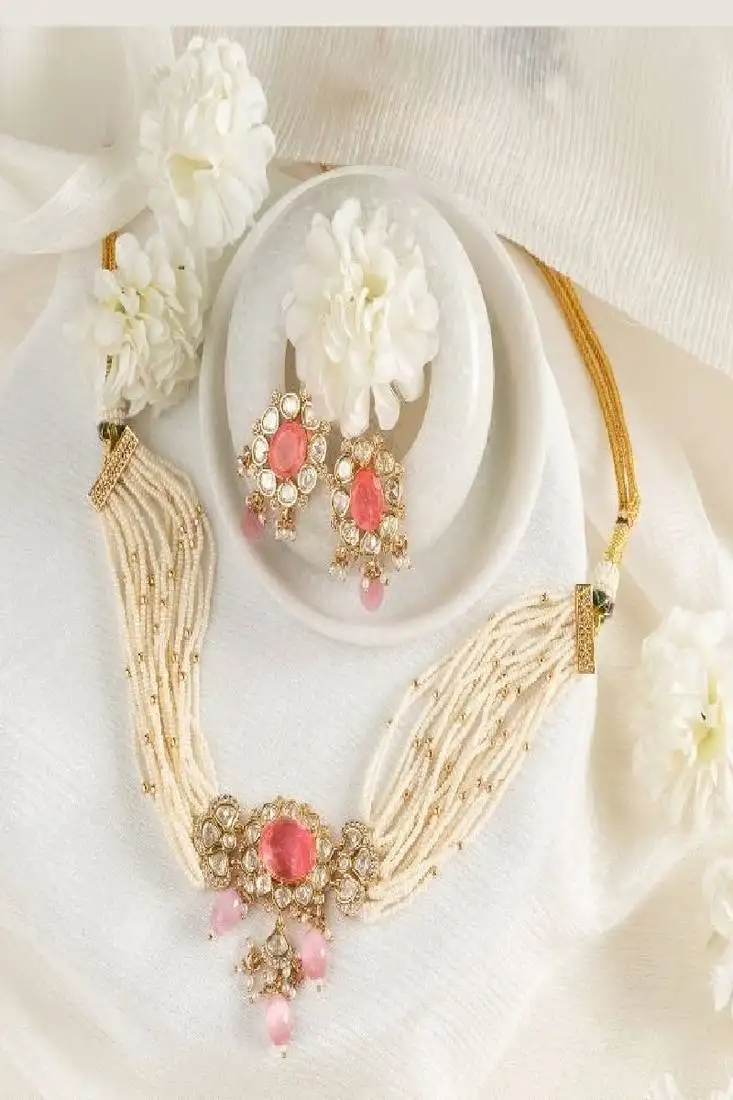 Hayat kundan choker necklace