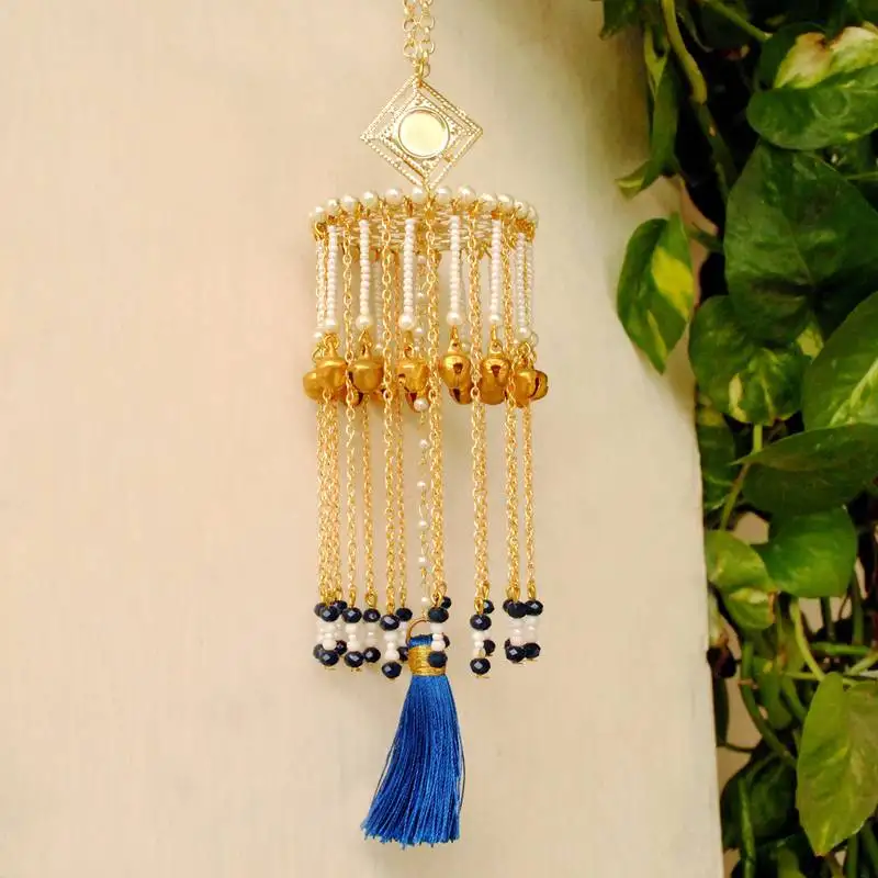 Ghunghroo and tassel mini kaleera blue