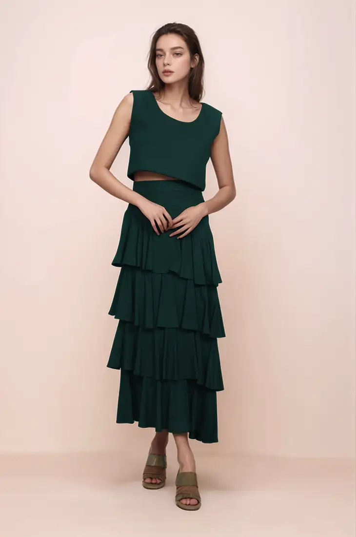 Rama solid banarasi art silk woven saree with matching blouse