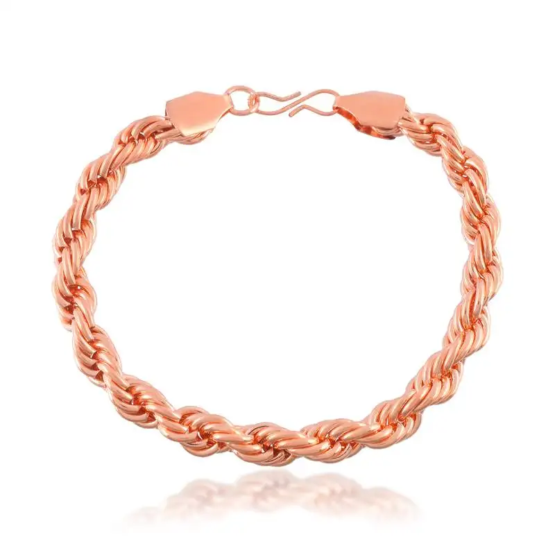 Pure copper rope design bracelet for men women