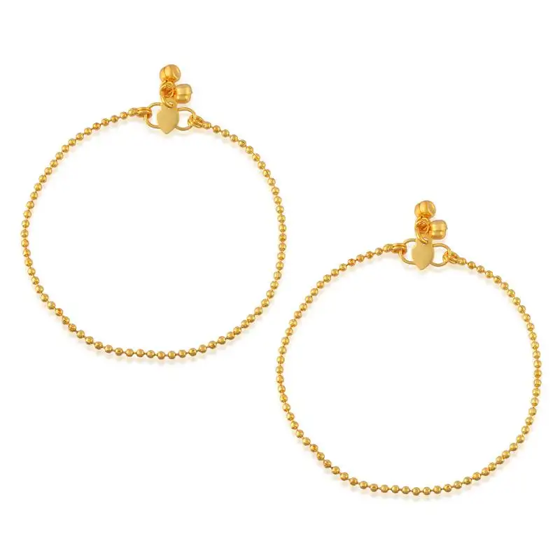 Pure copper ball bead anklets for women