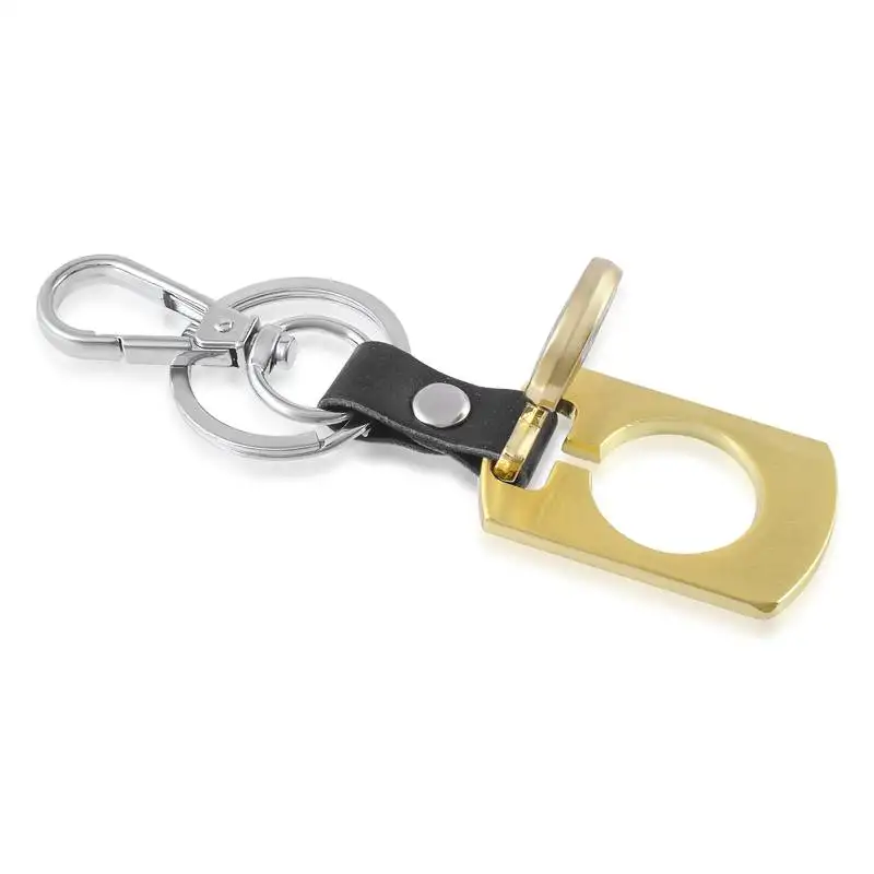 Brass gold stylish suv keychain