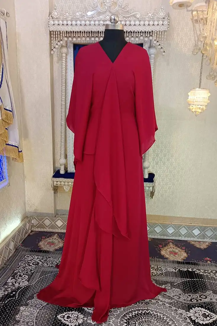 Maroon designer islamic kaftan