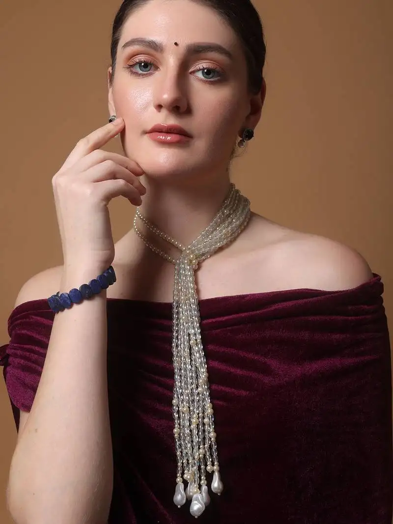 Snowlace spark haar pendent necklace