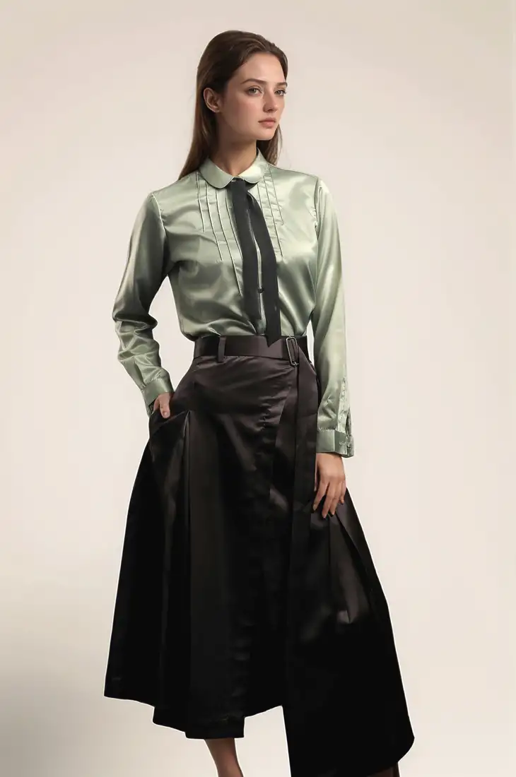 Yellow pure cotton peplum top