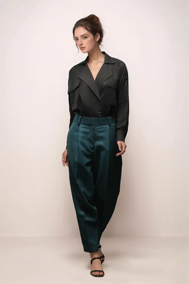 Multi cotton shirt collar shrit style top