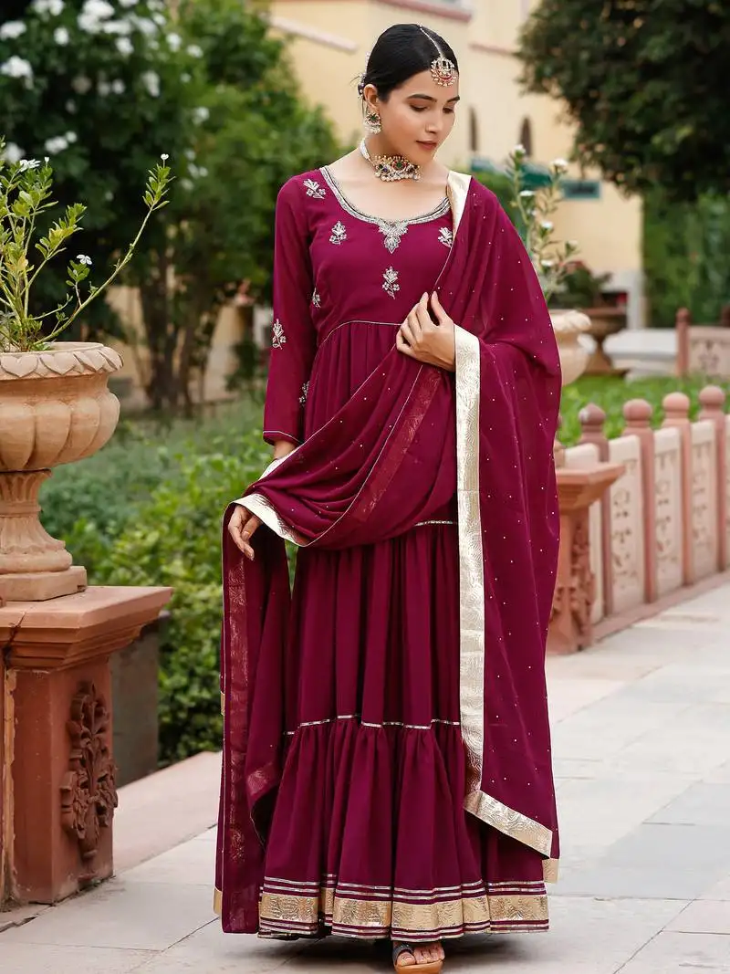 Violet-zardozi-work-georgette-anarkali-suit-set