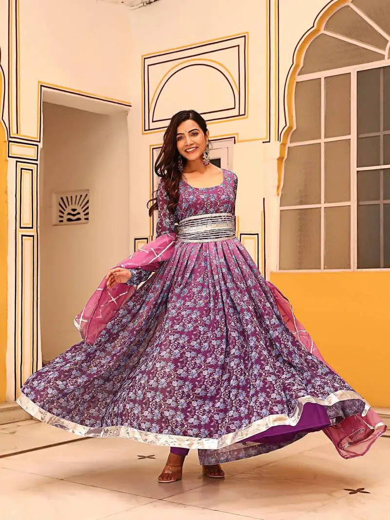 Evara-floral-printed-lilac-anarkali-suit-set
