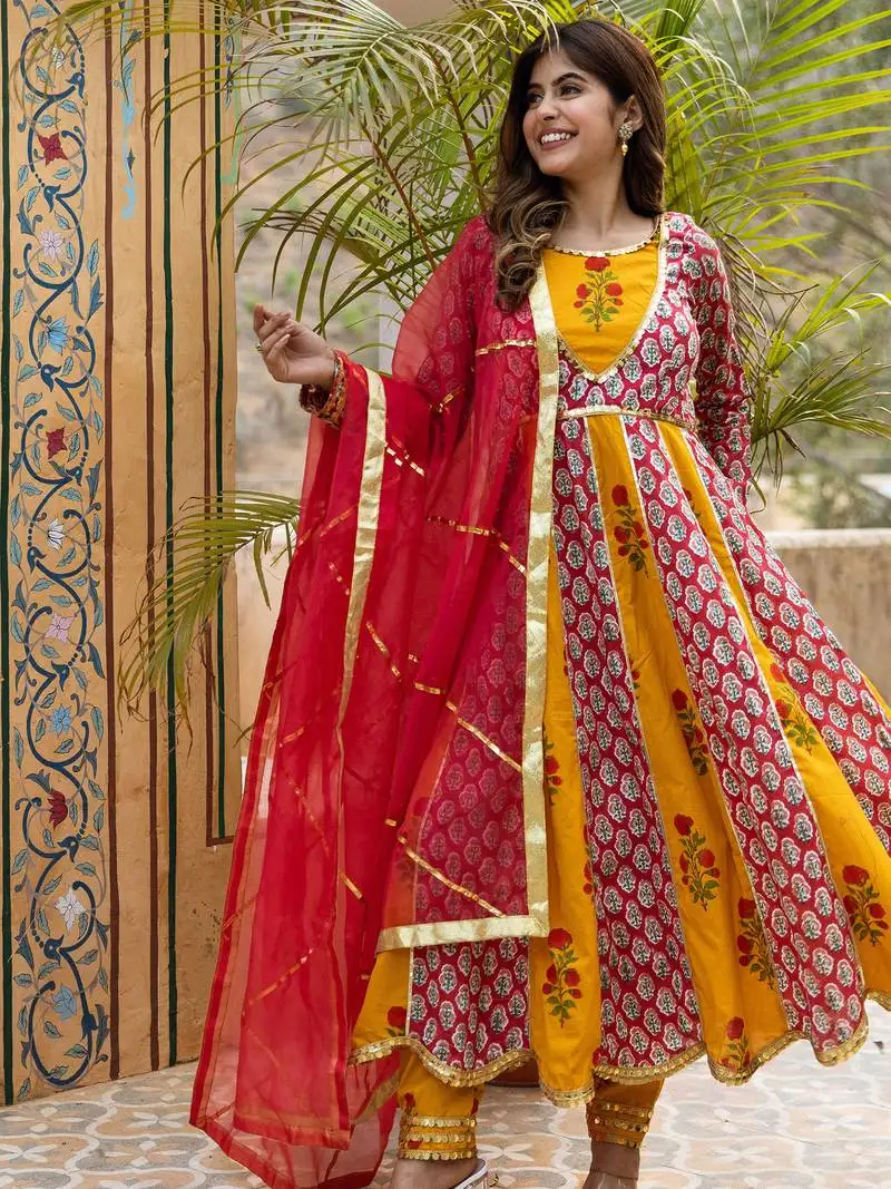 Sahiba-floral-hand-block-pure-cotton-anarkali-suit-set