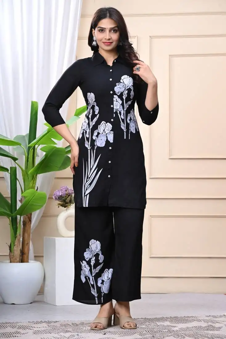 Stylish women coat kurta & palazzo dupatta set