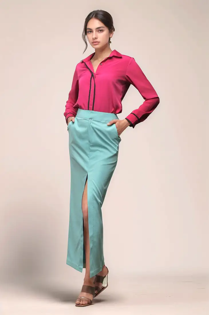 Grey organza embroidered unstitched dress material