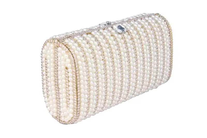 White ivory pearl radiance clutch